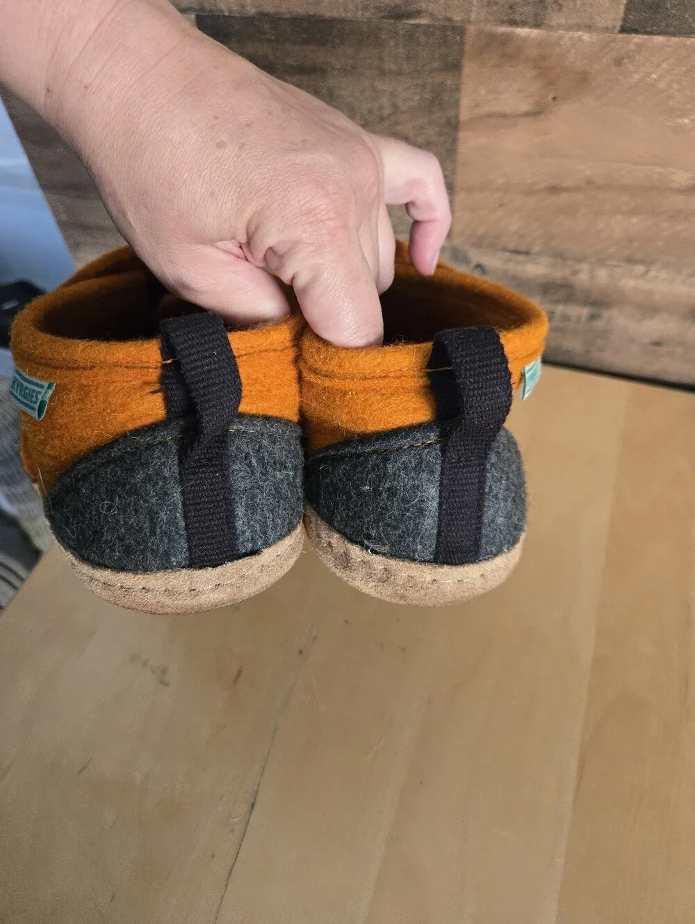Kyrgies Tengries - Wool Bootie Style House Slippers Size EU 44 Men's Size US 11